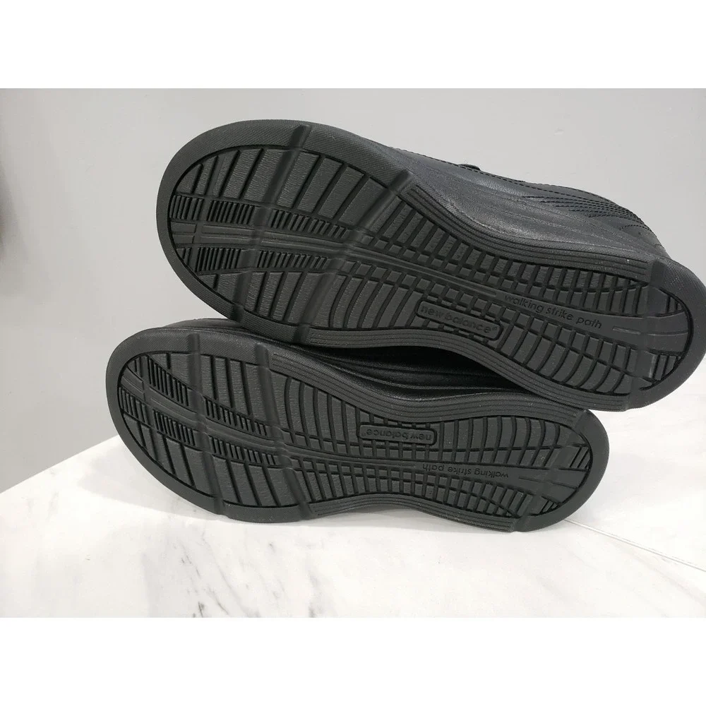 SIZE 9.5 WIDE New Balance 577 Hook &  Loop Black Walking Shoes 2EE WW577VK